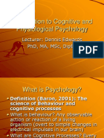 Introduction To Cognitive and Physiological Psychology Week1v2