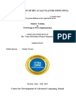 Implementation of Bit-4 Calculator Using Fpga: Ms. Vemu Sulochana (Project Engineer)