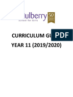 Year 11 Curriculum Guide 2019 - 2020 PDF