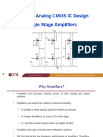 SEL 4283 Analog CMOS IC Design Single Stage Amplifiers: Small Signal Model 1