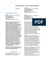 Wireless Data Transmission Using Laser Technique