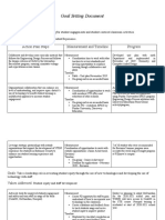 Goal Setting Document: Action Plan Steps Measurement and Timeline Progress