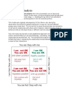 Transactional Analysis-Johri Window