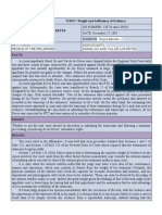 Evidence TOPIC: Weight and Sufficiency of Evidence Title: People V. Go and de Los Reyes