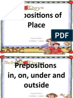 Prepositions Grade 3