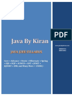 Java J2ee Syllabus JBK PDF