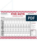 Five Guys Menu