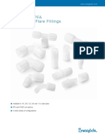 High-Purity PFA Fine Thread Flare Fittings