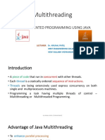 Multithreading: Object Oriented Programming Using Java