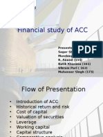 Financial Study of ACC