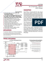 Description Features: Lt3754 16-Channel × 50ma Led Driver