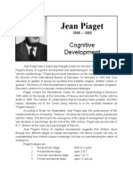 Jean Piaget: Cognitive Development