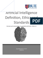 Artificial Intelligence Definition, Ethics and Standards