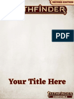 Pathfinder 2nd Edition Homebrew Template - GM Binder