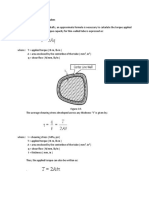 3-5 Torsion of Thin Walled Tubes