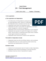 CH5 - Test Management: Quick Notes