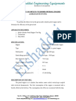 Morse Test On Multi Cylinder Petrol Engine