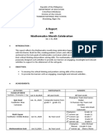 Culmination Report in Math