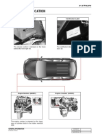 Vehicle Identification: Certification Label Chassis Number