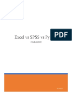 Excel Vs SPSS Vs Python: Comparison