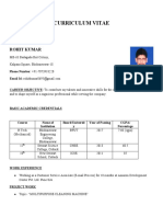 Curriculum Vitae: Rohit Kumar