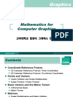 Mathematics For Computer Graphics: CGVR - Korea.ac - KR