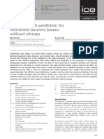 Shear Strength Prediction For Reinforced Concrete Beams Without Stirrups