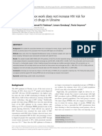 Engagement in Sex Work Does Not Increase HIV Risk For Women Who Inject Drugs in Ukraine