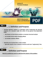 Transient Analysis: ANSYS Mechanical Linear and Nonlinear Dynamics