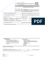 Application Form For Business or Building Permit