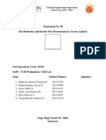 Experiment 8 Size Reduction and Particle Size Measurement by Screen Analysis PDF