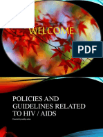 Policies and Guidelines Related To Hiv