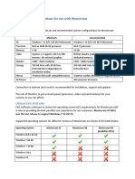 System Recommendations For Use With Mastercam: Rev 3.2 January 2015