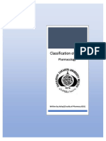 Classification of Drugs PDF