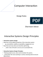 HCI Lect - 11 Interactive System Design Principle