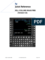 Rockwell Collins WAAS FMS (Version 4.0) Quick Reference