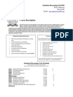 Statistical Reasoning - Syllabus Anderson