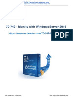 70-742 - Identity With Windows Server 2016: 70-742 Practice Exam Questions Demo