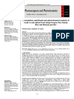 Formulation, Nutritional and Phytochemical Analysis of Ready To Mix Infant Food Using Gorgon Nut, Samak Rice and Banana Powder