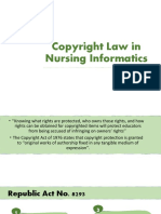 Copyright Law in Nursing Informatics