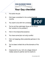 He's Your Guy Checklist: © Jack Butler 2020