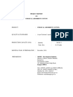 Project Report ON Surgical Absorbent Cotton