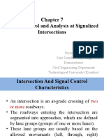 Traffic Control and Analysis at Signalized Intersections