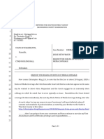 Cynjo Hall Washington LCB Notice of Media Coverage On Under Age Cannabis Sting