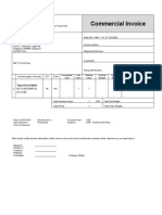 Commercial Invoice: Tape Drive Failed