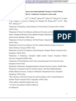 Clinical Efficacy of Intravenous Immunoglobulin Therapy in Critical Patients With COVID-19: A Multicenter Retrospective Cohort Study