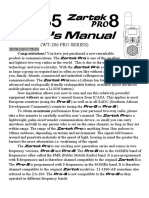 Zartek Pro5 - 8 User Manual PDF