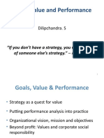 Goals, Value and Performance