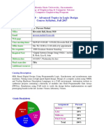 EEE 270 - Advanced Topics in Logic Design Course Syllabus, Fall 2017