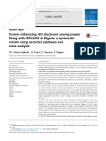 Factors Influencing HIV Disclosure Among People Living With HIV/AIDS in Nigeria: A Systematic Review Using Narrative Synthesis and Meta-Analysis